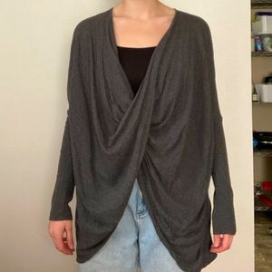 Charcoal Grey Reversible All Saints Cowl Sweater